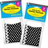 Barker Creek Black Dots Peel & Stick Library Pockets, 60/Set 3820